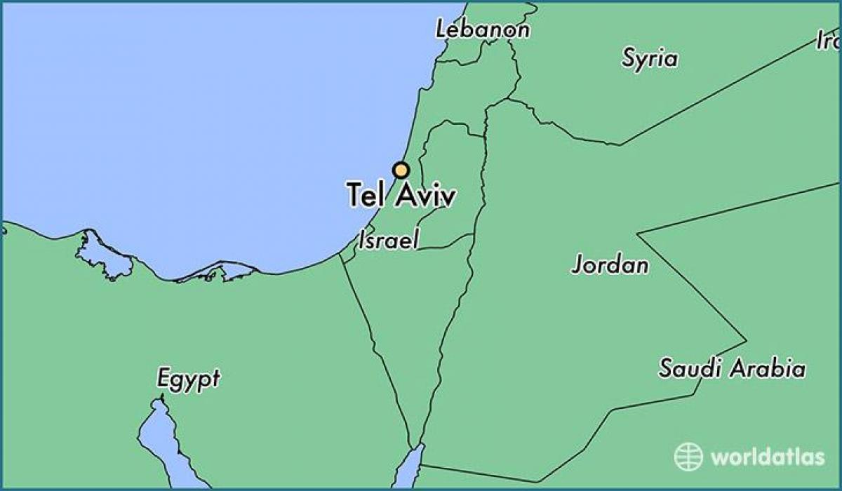 карта Тэль-Авіва свету