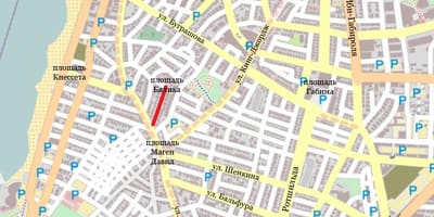 Карта вуліц Тэль-Авіва, Ізраіль