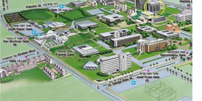 Тэль-Авіў карта кампуса універсітэта 