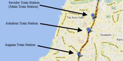Карта шерут карце Тэль-Авіва